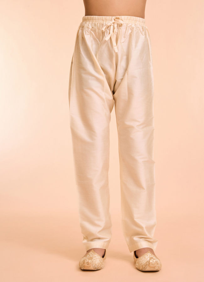 Manyavar Boys Charismatic Mustard Kurta Pajama