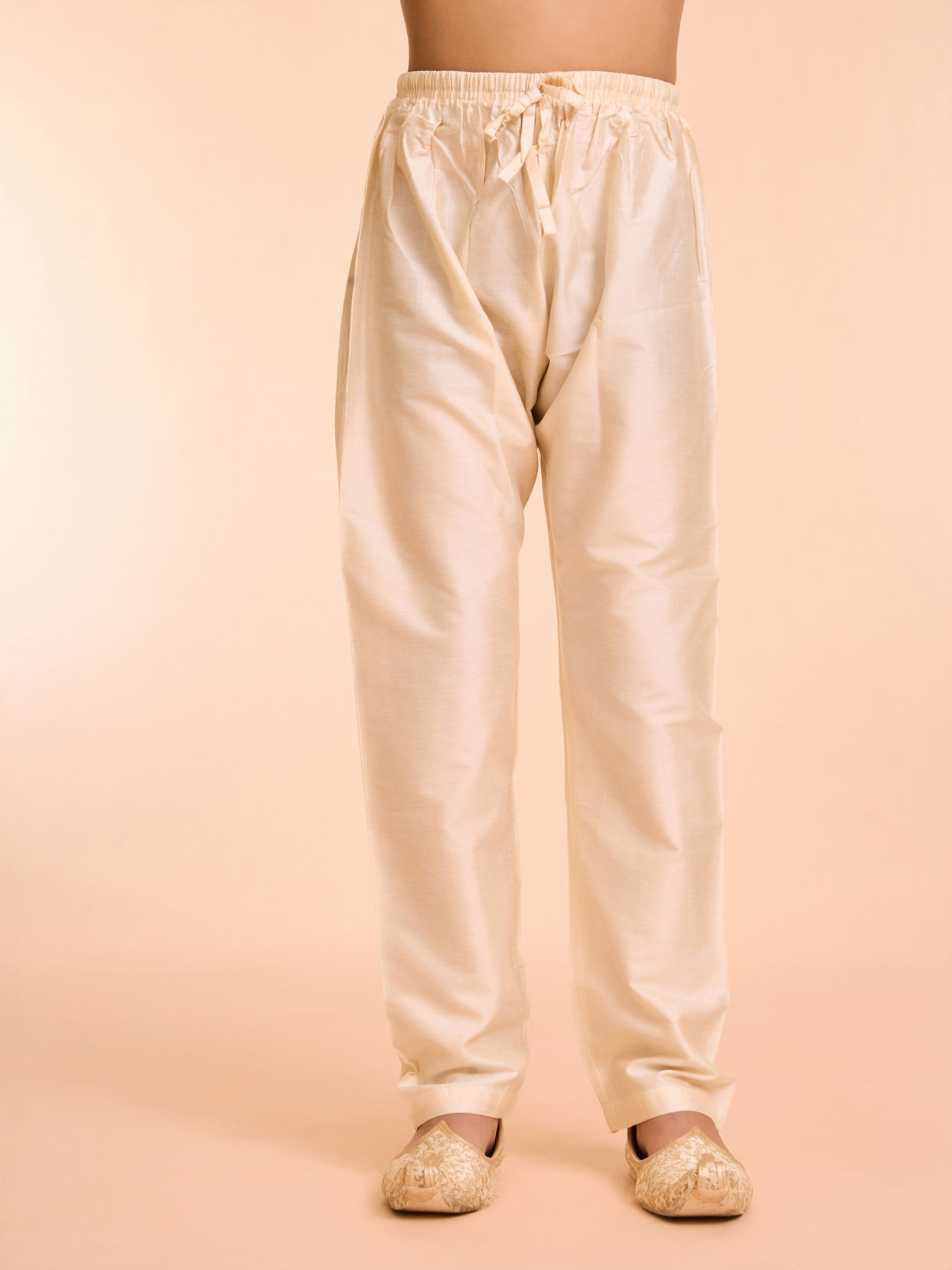 Manyavar Boys Charismatic Mustard Kurta Pajama