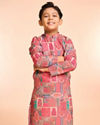 Manyavar Boys Coral Elegance Kurta Pajama