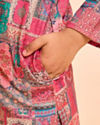 Manyavar Boys Coral Elegance Kurta Pajama