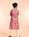 Manyavar Boys Coral Elegance Kurta Pajama