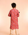 Manyavar Boys Festive Red Kurta Pajama Ensemble - Boys