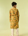 Manyavar Boys Mehndi Green Magic Kurta Pajama