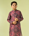 Manyavar Boys Maroon Delight Kurta Pajama