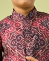 Manyavar Boys Maroon Delight Kurta Pajama