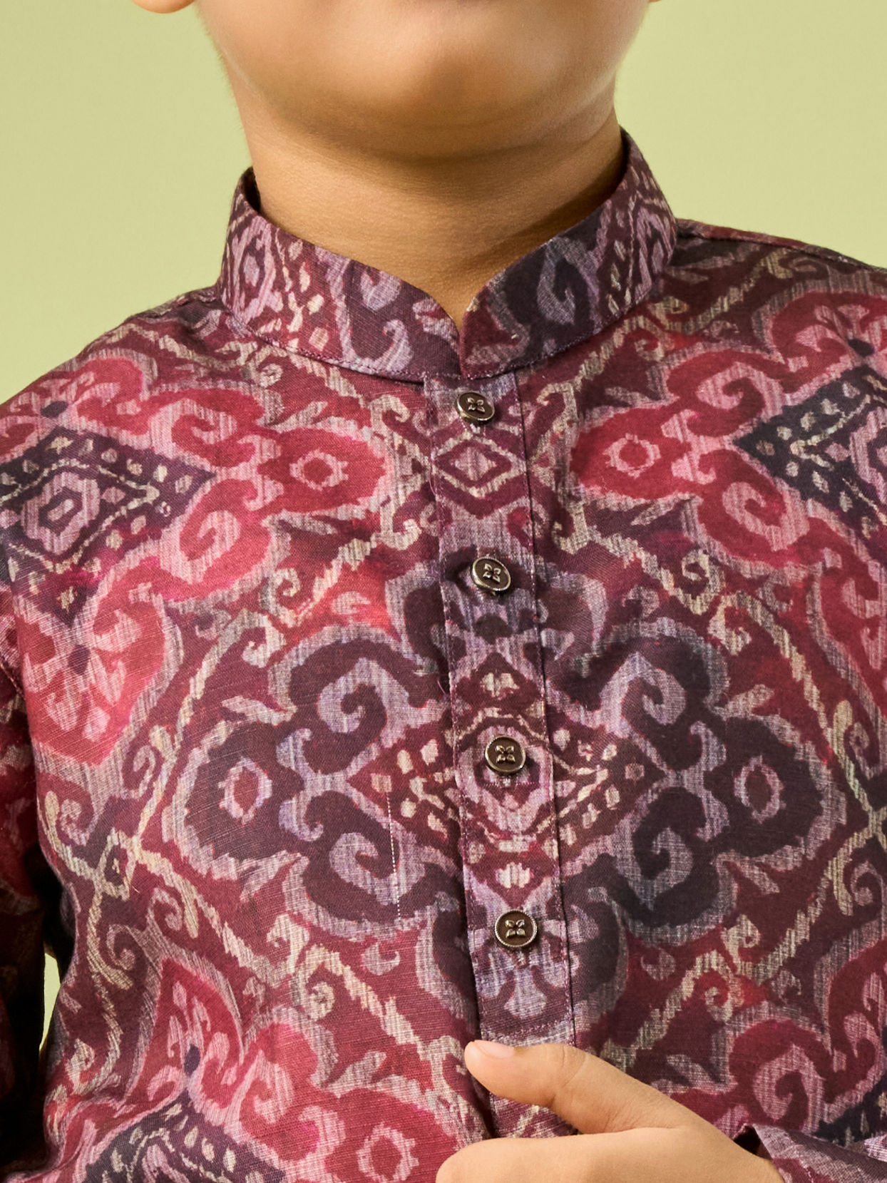 Manyavar Boys Maroon Delight Kurta Pajama