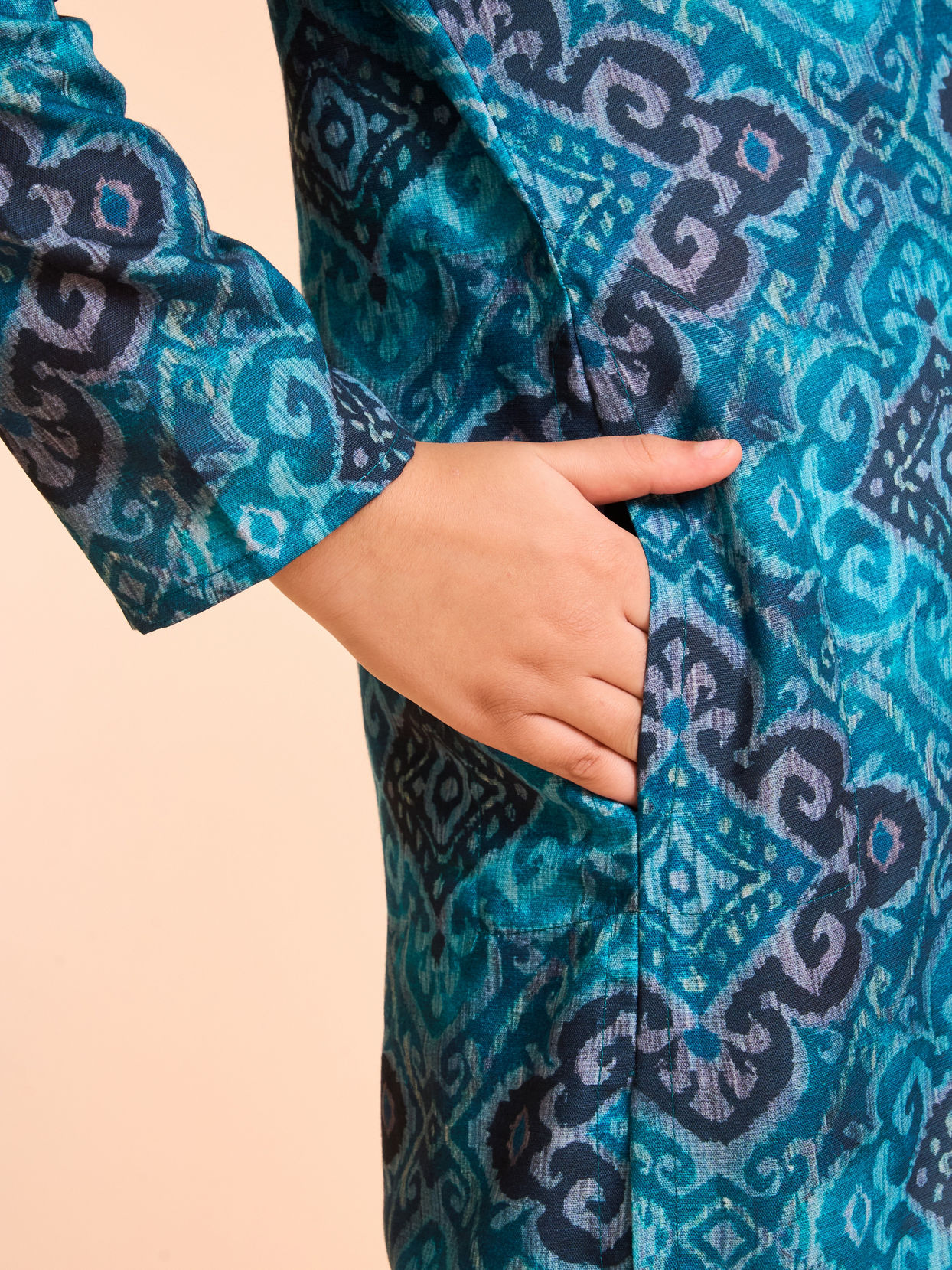 Manyavar Boys Turquoise Blue Kurta Pajama