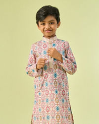 Manyavar Boys Enchanting Cream Kurta Pajama