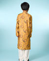 Manyavar Boys Festive Mustard Kurta Pajama