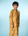 Manyavar Boys Festive Mustard Kurta Pajama