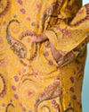 Manyavar Boys Festive Mustard Kurta Pajama