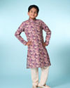 Manyavar Boys Regal Purple Kurta Pajama