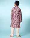 Manyavar Boys Regal Purple Kurta Pajama