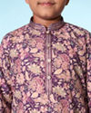 Manyavar Boys Regal Purple Kurta Pajama