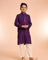 Manyavar Boys Purple Splendor Kurta Pajama