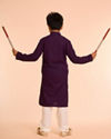 Manyavar Boys Majestic Purple Kurta Pajama Ensemble