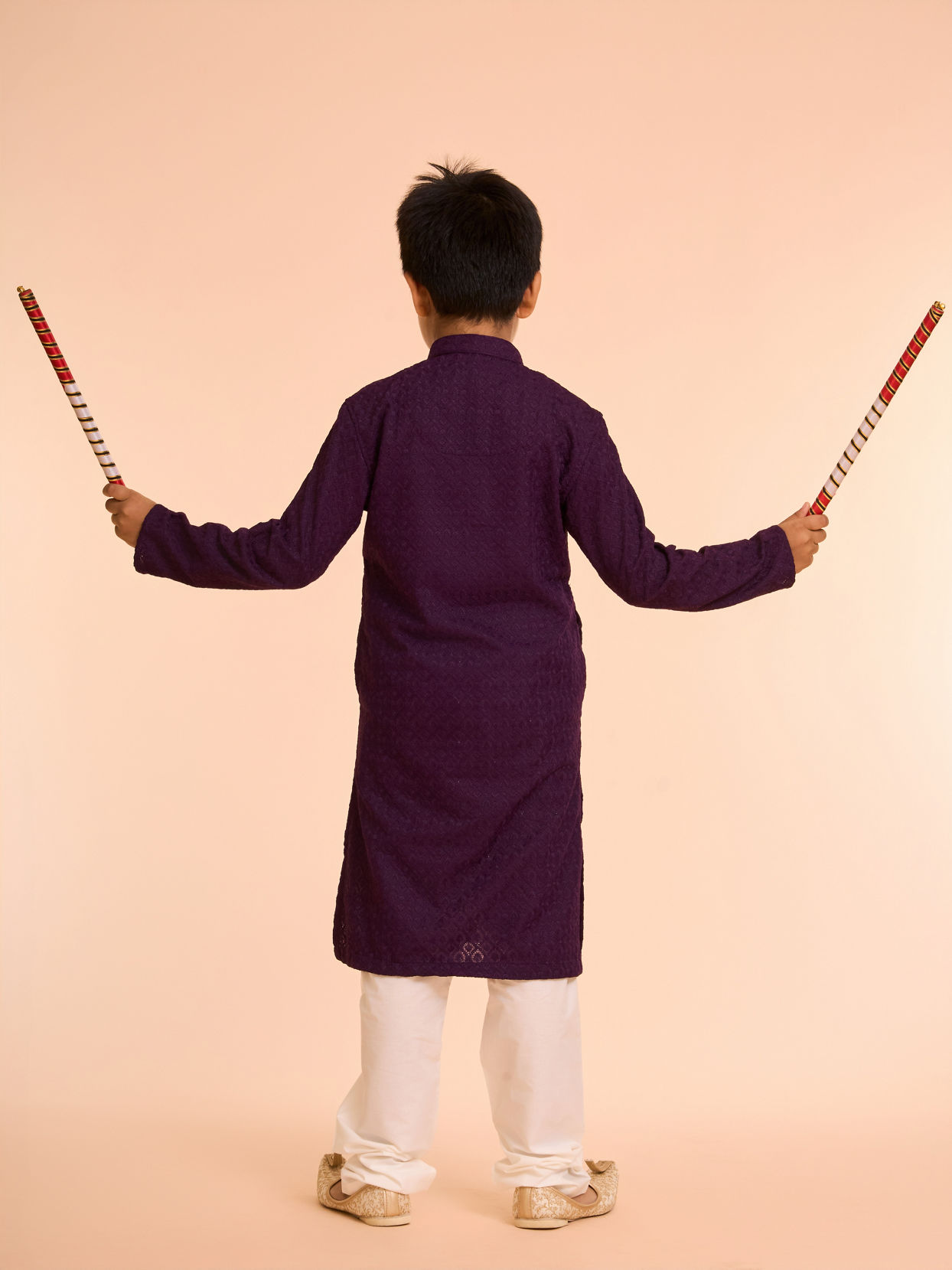 Manyavar Boys Majestic Purple Kurta Pajama Ensemble