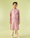 Manyavar Boys Blushing Pink Kurta Pajama