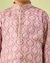 Manyavar Boys Blushing Pink Kurta Pajama