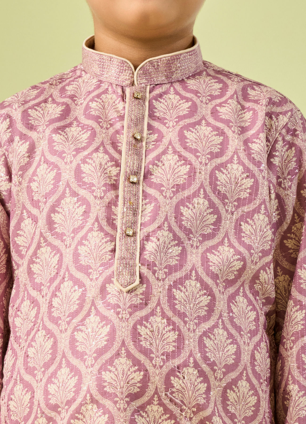 Manyavar Boys Blushing Pink Kurta Pajama