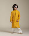 Manyavar Boys Mustard Magnetism Boys Kurta Pajama image number 2