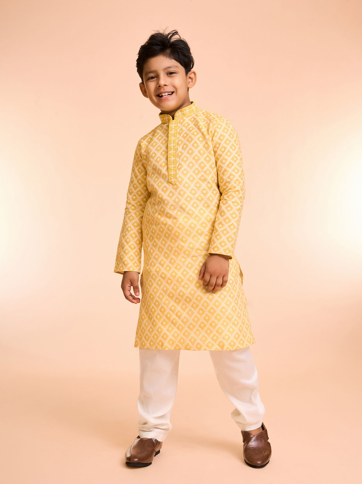 Manyavar Boys Sunlit Celebration Kurta Pajama