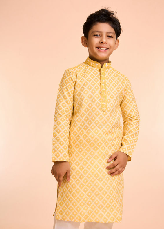 Manyavar Boys Sunlit Celebration Kurta Pajama