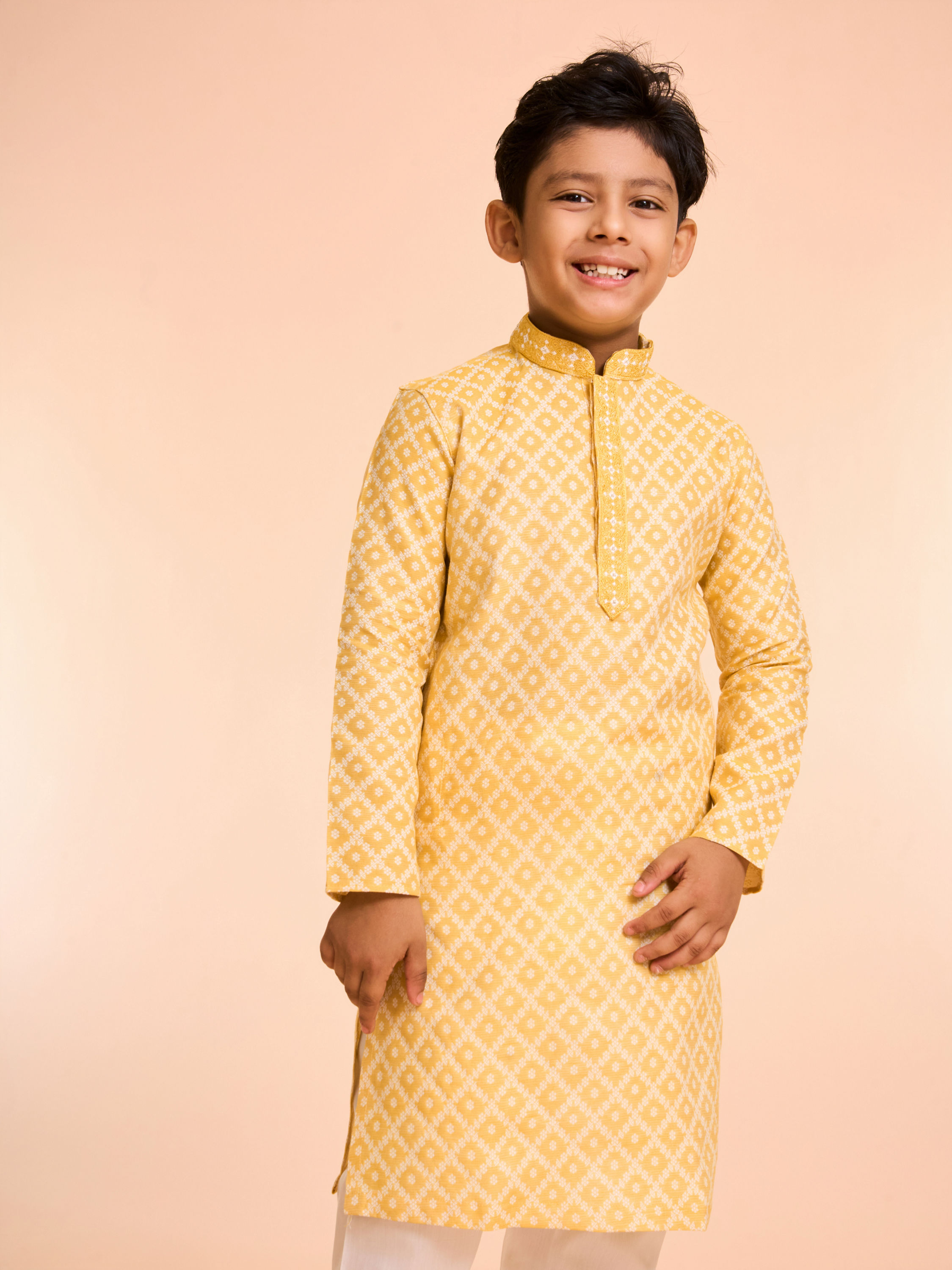 Manyavar Boys Sunlit Celebration Kurta Pajama