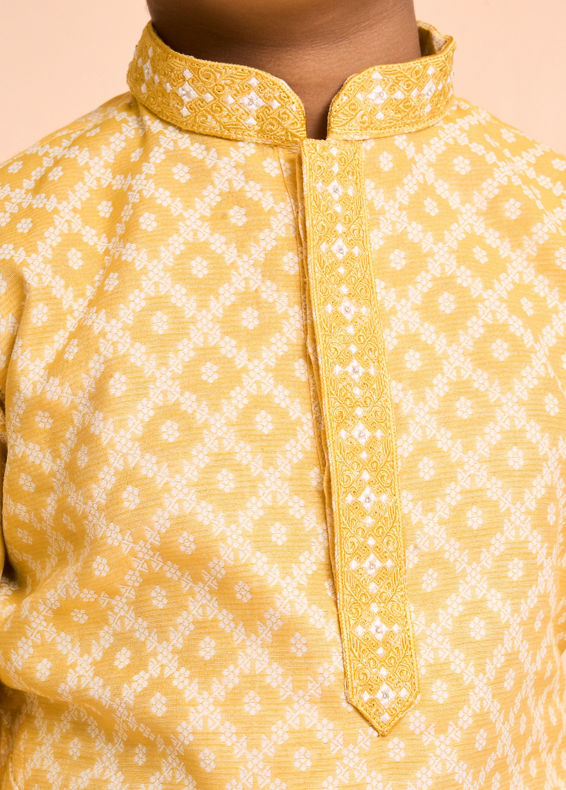 Manyavar Boys Sunlit Celebration Kurta Pajama