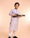 Manyavar Boys Lilac Festivity Kurta Pajama
