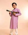 Manyavar Boys Lilac Elegance Kurta Pajama