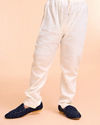 Manyavar Boys Elegant Dark Blue Kurta Pajama