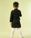 Manyavar Boys Black Festive Charm Kurta Pajama