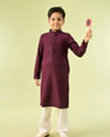 Manyavar Boys Violet Radiance Kurta Pajama