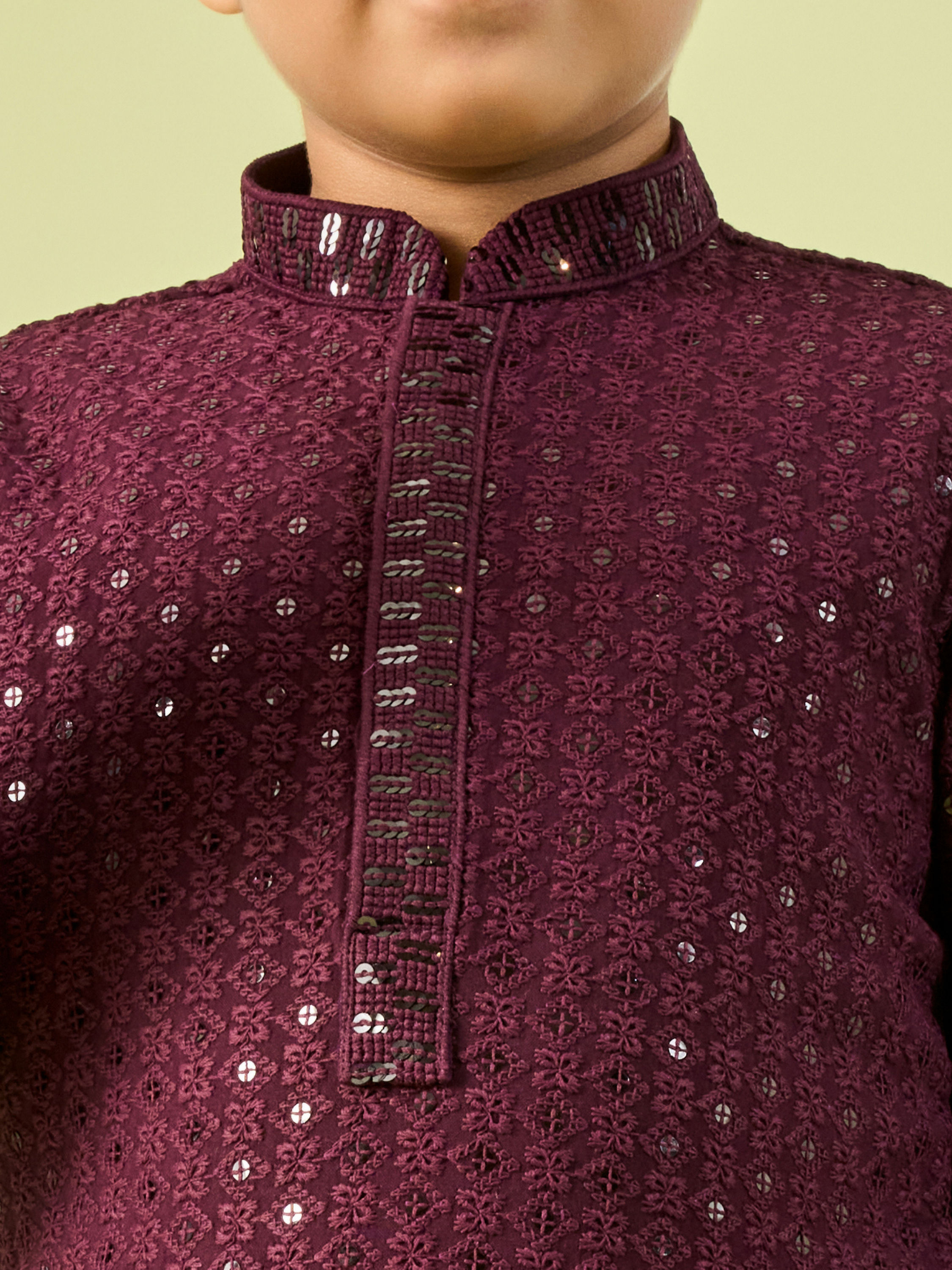 Manyavar Boys Violet Radiance Kurta Pajama