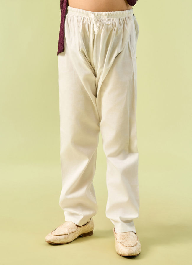 Manyavar Boys Violet Radiance Kurta Pajama