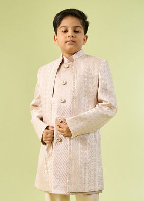Manyavar Boys Pink Majesty Indo Western
