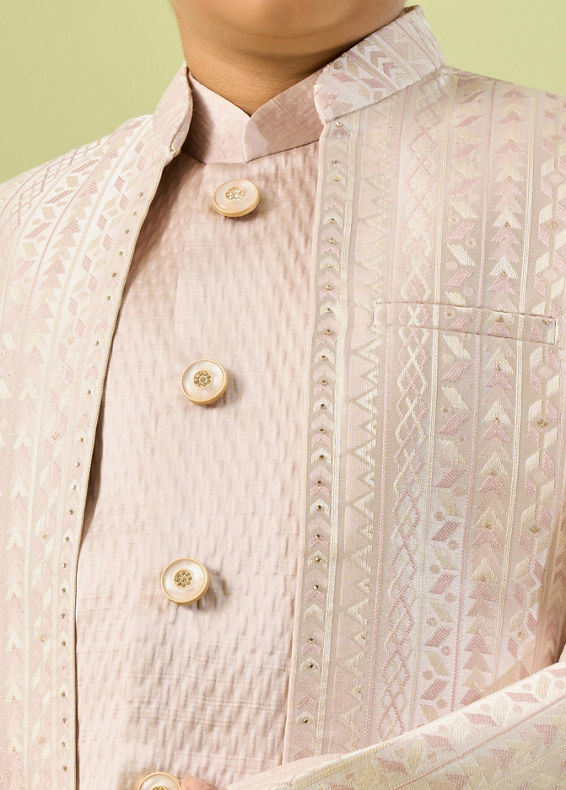 Manyavar Boys Pink Majesty Indo Western