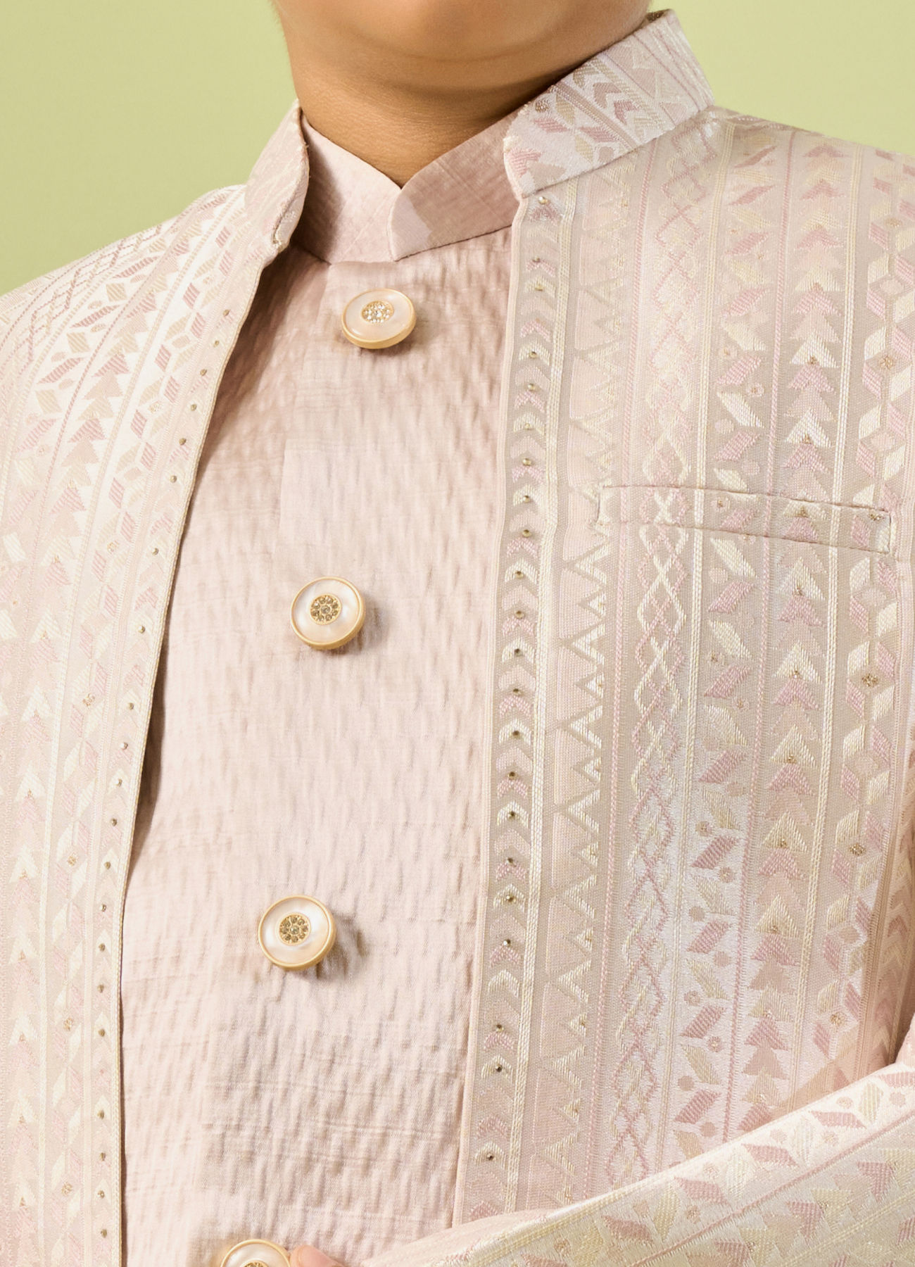 Manyavar Boys Pink Majesty Indo Western