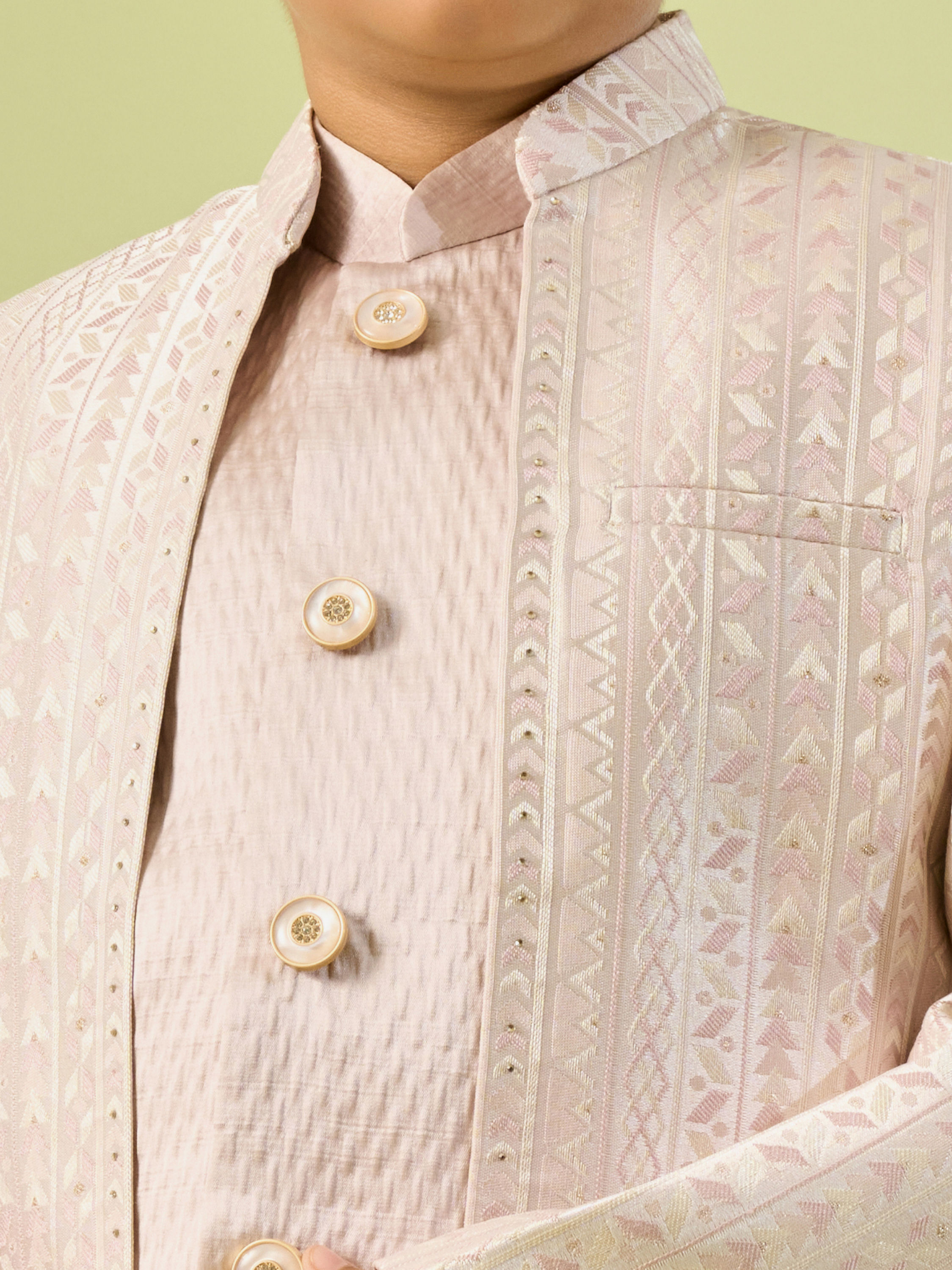 Manyavar Boys Pink Majesty Indo Western