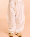 Manyavar Boys Pink Cotton Kurta Jacket Set