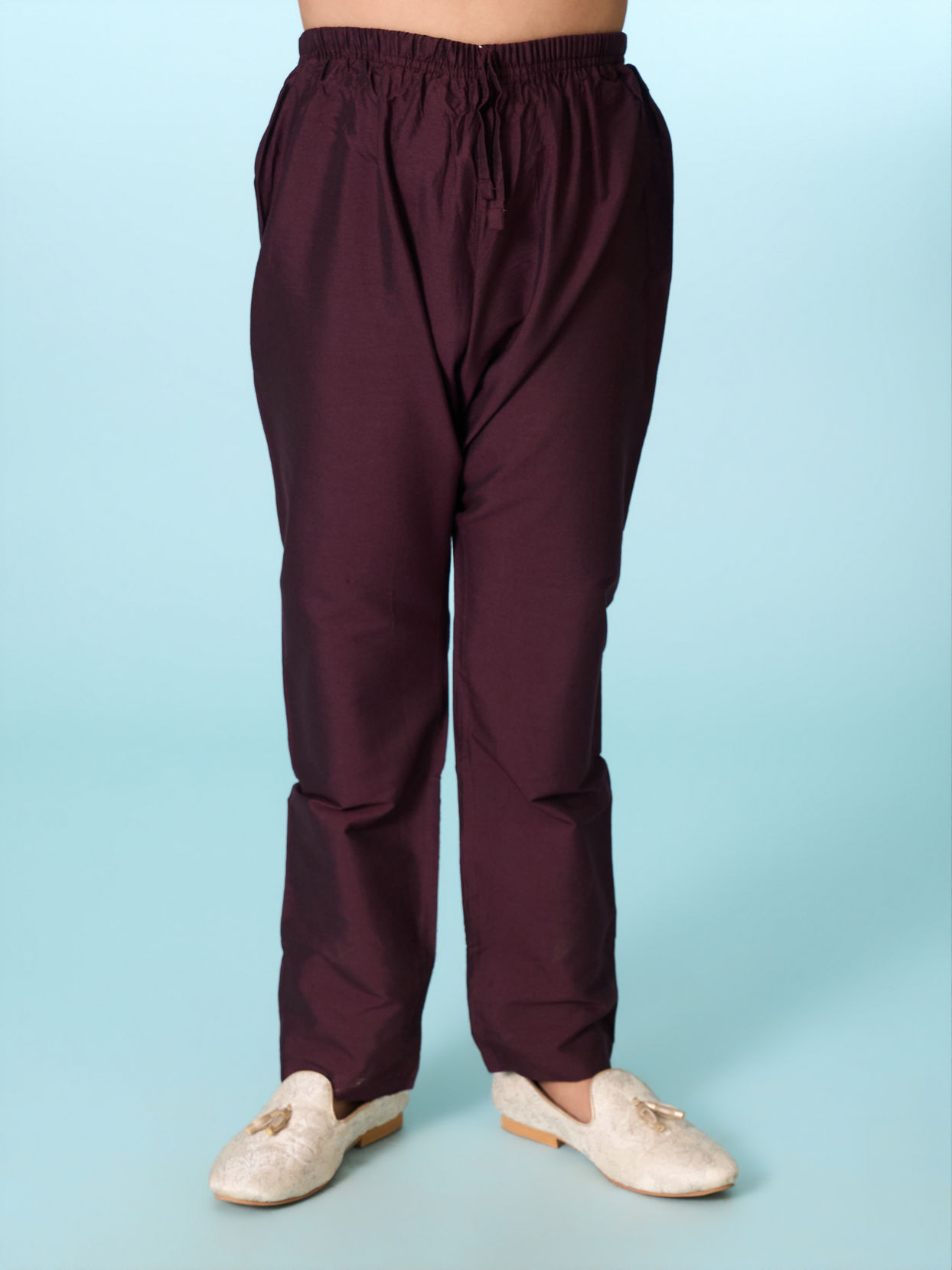 Manyavar Boys Regal Purple Ensemble Kurta Jacket Set