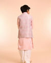 Manyavar Boys Vibrant Pink Kurta Jacket Set