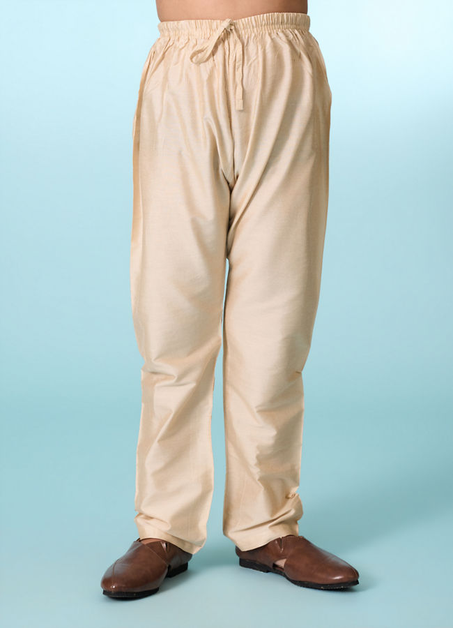 Manyavar Boys Beige Elegance Sherwani