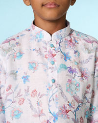 Manyavar Boys Ethereal White Kurta Pajama