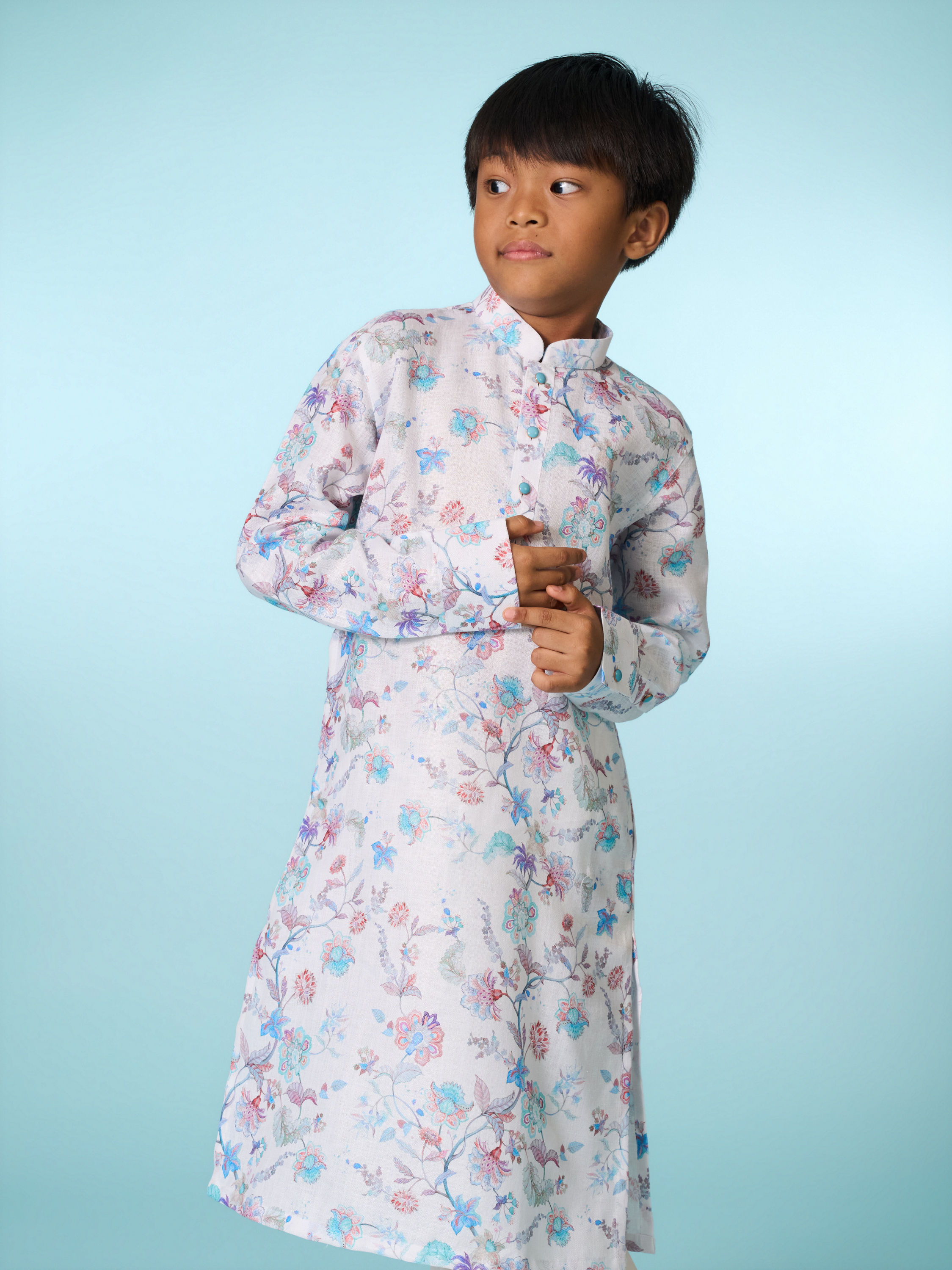 Manyavar Boys Ethereal White Kurta Pajama