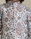 Manyavar Boys Beige Chikankari Kurta Pajama Set for Boys