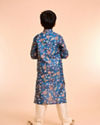 Manyavar Boys Midnight Blue Charm Kurta Pajama