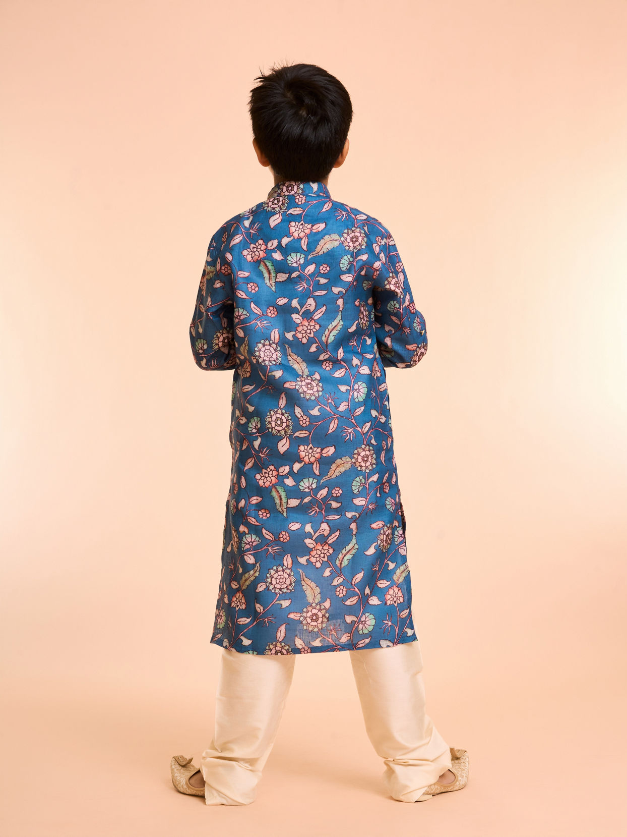 Manyavar Boys Midnight Blue Charm Kurta Pajama