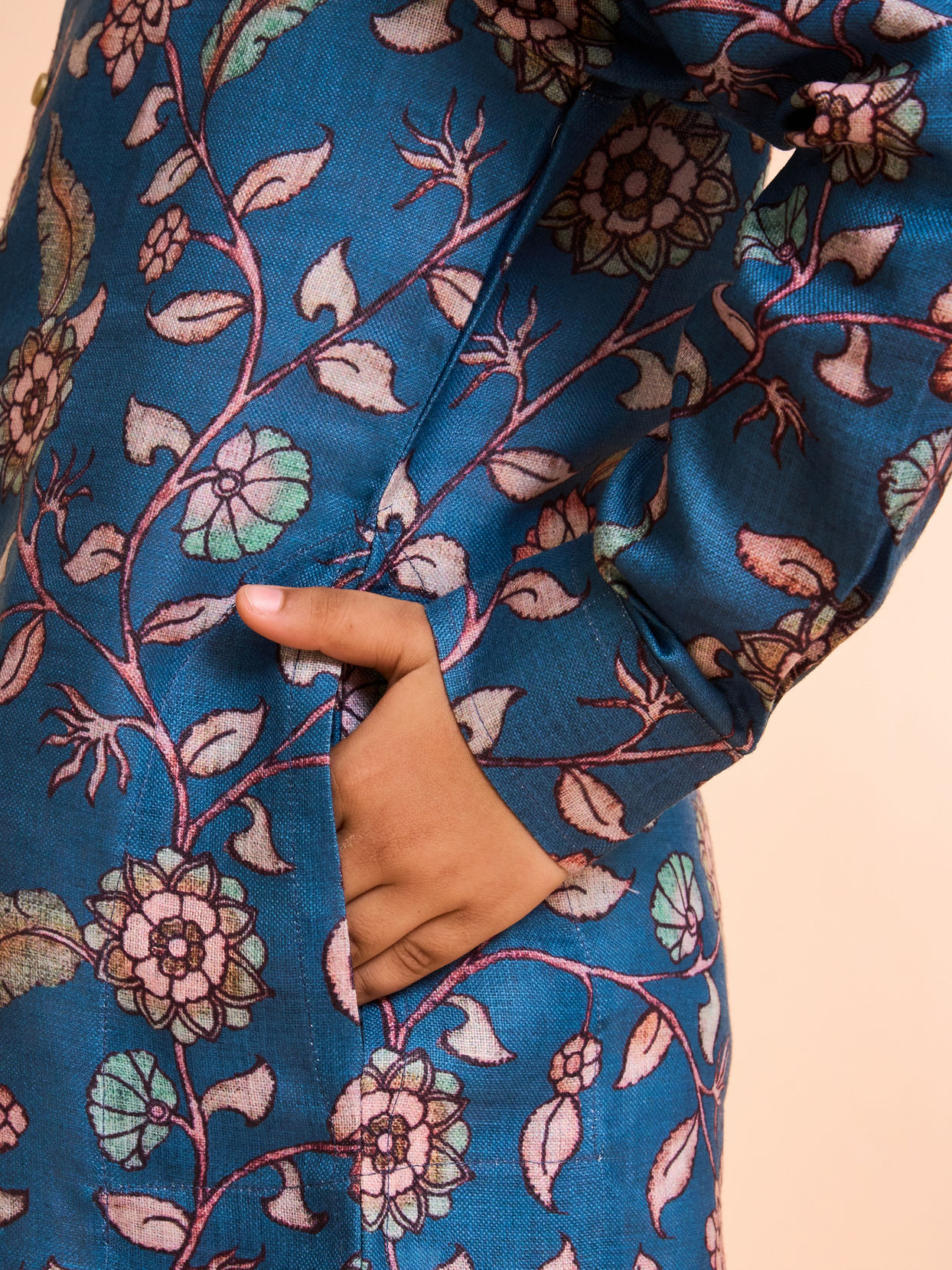 Manyavar Boys Midnight Blue Charm Kurta Pajama